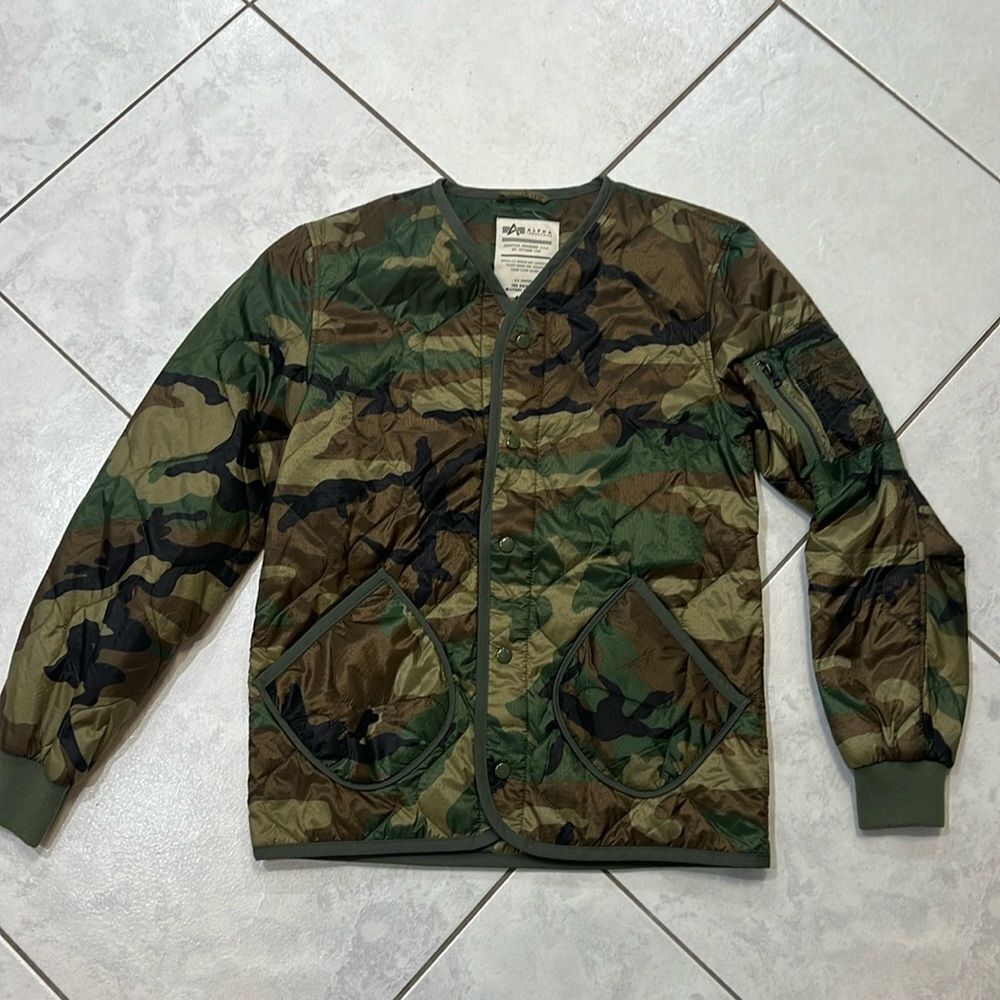 Alpha industries woodland liner camo
